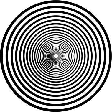 Soyut sarmal, girdap, dönme vektörü örtüşüyor. Volute, helix, koklear vertigo dairesel, geometrik çizim. Soyut çember