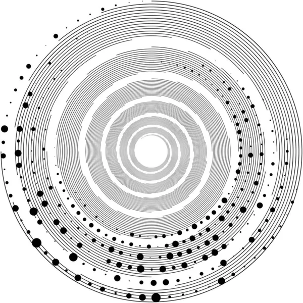 Espiral Abstracta Superpuesta Remolino Vector Giro Voluta Hélice Vértigo Coclear — Archivo Imágenes Vectoriales