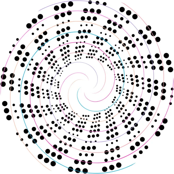 Espiral Abstracta Superpuesta Remolino Vector Giro Voluta Hélice Vértigo Coclear — Archivo Imágenes Vectoriales