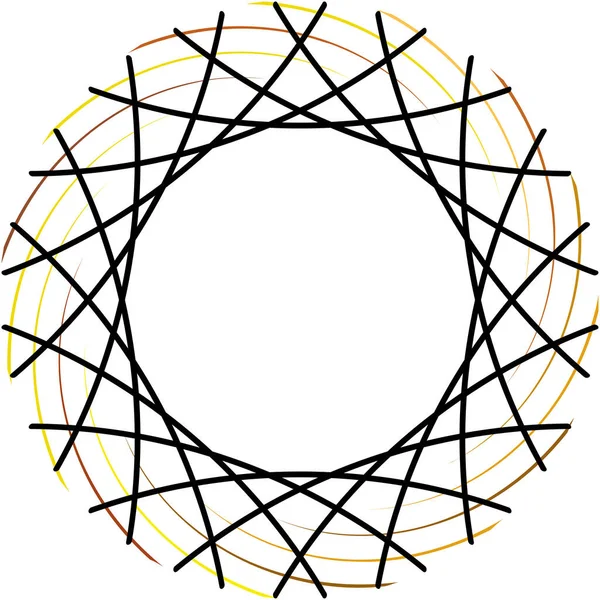 Sovrapposizione Astratta Spirale Vortice Vettore Vortice Voluta Elica Vertigini Cocleari — Vettoriale Stock