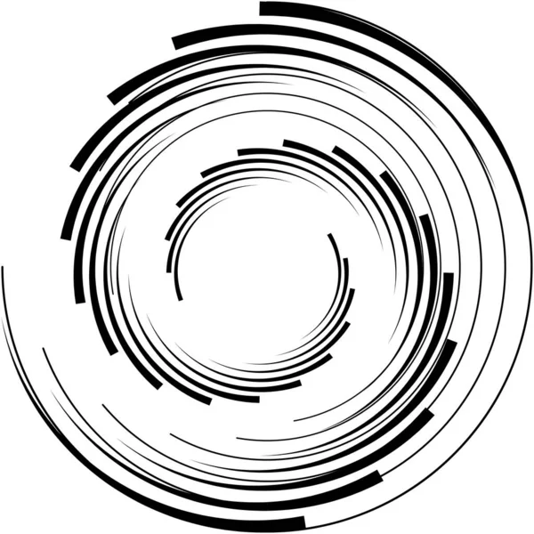 Sovrapposizione Astratta Spirale Vortice Vettore Vortice Voluta Elica Vertigini Cocleari — Vettoriale Stock