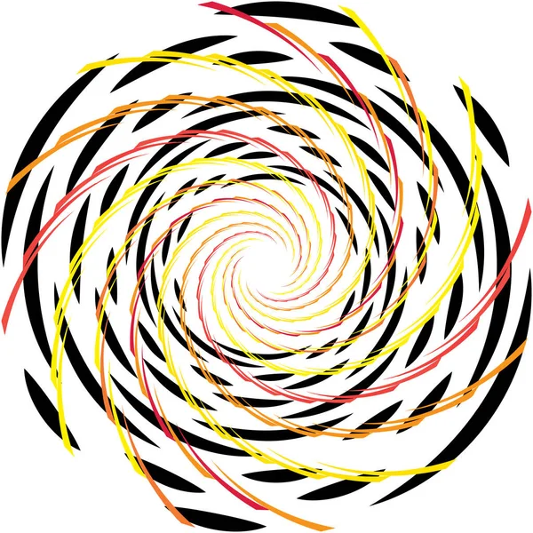 Sobreposição Abstrato Espiral Redemoinho Twirl Vetor Voluta Hélice Vertigem Coclear — Vetor de Stock