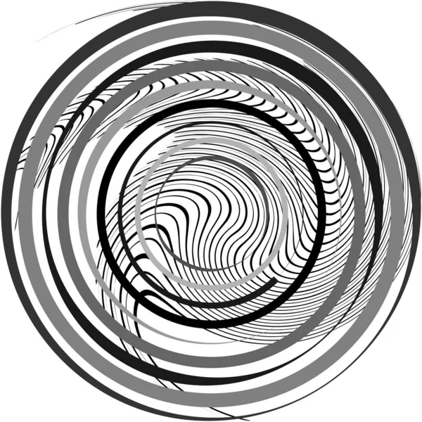 Espiral Abstracta Superpuesta Remolino Vector Giro Voluta Hélice Vértigo Coclear — Archivo Imágenes Vectoriales