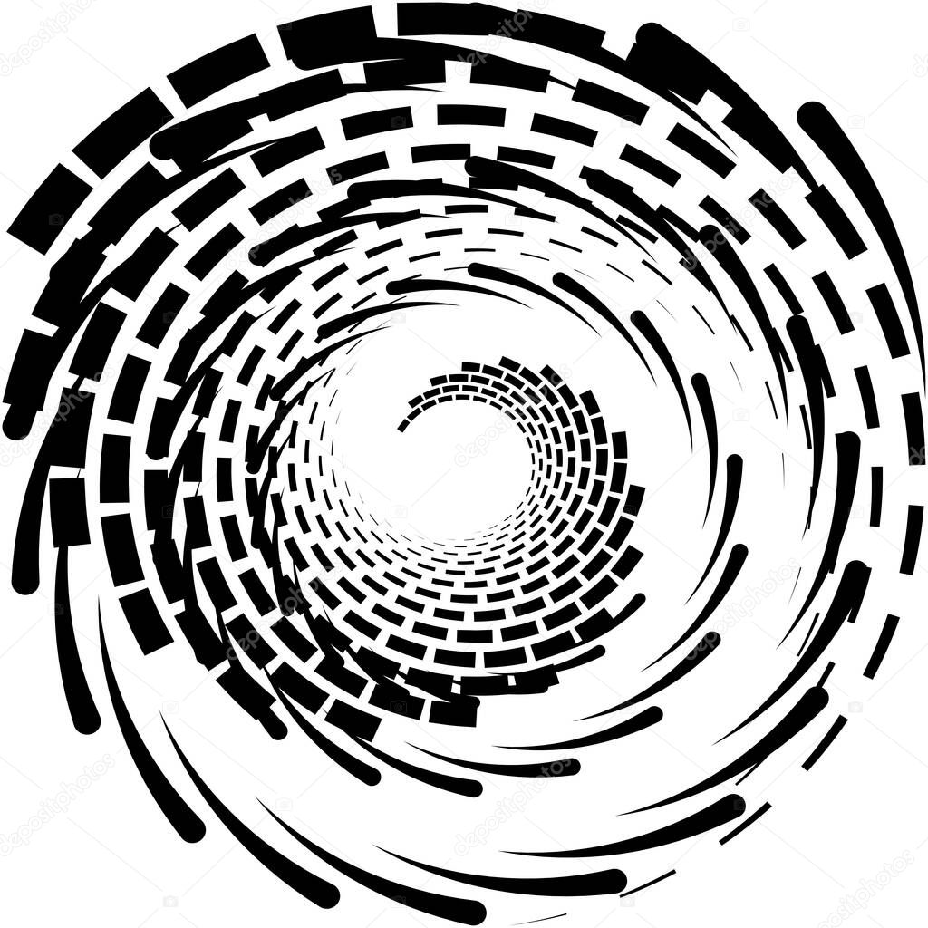 Overlaying abstract Spiral, Swirl, Twirl vector. Volute, helix, cochlear vertigo circular, geometric illustration. Abstract circle