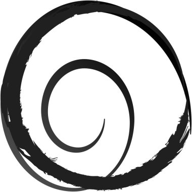 Soyut sarmal, girdap, dönme vektörü örtüşüyor. Volute, helix, koklear vertigo dairesel, geometrik çizim. Soyut çember