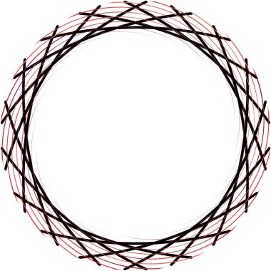 Soyut sarmal, girdap, dönme vektörü örtüşüyor. Volute, helix, koklear vertigo dairesel, geometrik çizim. Soyut çember