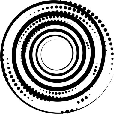 Soyut sarmal, girdap, dönme vektörü örtüşüyor. Volute, helix, koklear vertigo dairesel, geometrik çizim. Soyut çember
