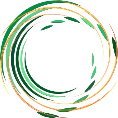 Soyut sarmal, girdap, dönme vektörü örtüşüyor. Volute, helix, koklear vertigo dairesel, geometrik çizim. Soyut çember