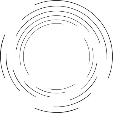 Soyut sarmal, girdap, dönme vektörü örtüşüyor. Volute, helix, koklear vertigo dairesel, geometrik çizim. Soyut çember