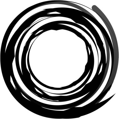 Soyut sarmal, girdap, dönme vektörü örtüşüyor. Volute, helix, koklear vertigo dairesel, geometrik çizim. Soyut çember