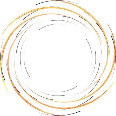 Soyut sarmal, girdap, dönme vektörü örtüşüyor. Volute, helix, koklear vertigo dairesel, geometrik çizim. Soyut çember