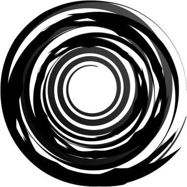 Soyut sarmal, girdap, dönme vektörü örtüşüyor. Volute, helix, koklear vertigo dairesel, geometrik çizim. Soyut çember