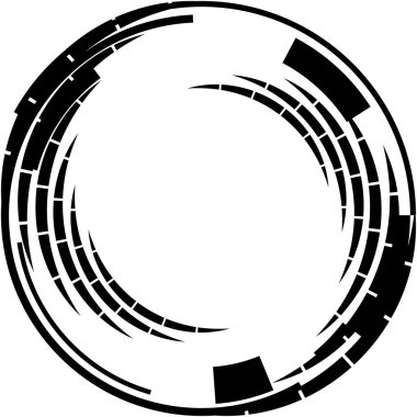 Soyut sarmal, girdap, dönme vektörü örtüşüyor. Volute, helix, koklear vertigo dairesel, geometrik çizim. Soyut çember