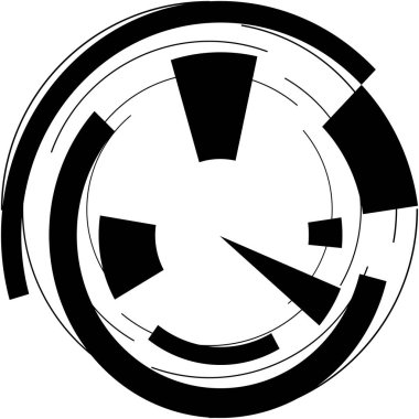 Soyut sarmal, girdap, dönme vektörü örtüşüyor. Volute, helix, koklear vertigo dairesel, geometrik çizim. Soyut çember