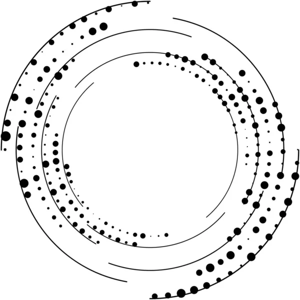 Absztrakt Spirál Örvény Forgó Vektor Volute Helix Cochlearis Vertigo Körkörös — Stock Vector