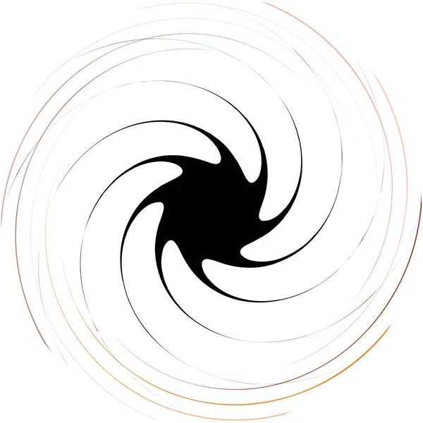 Überlagerung Abstrakter Spirale Wirbel Wirbelvektor Volute Helix Cochlea Schwindel Kreisförmig — Stockvektor