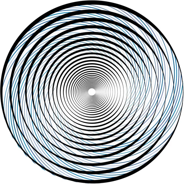 Överlagring Abstrakt Spiral Virvel Virvel Vektor Volute Helix Cochlear Vertigo — Stock vektor