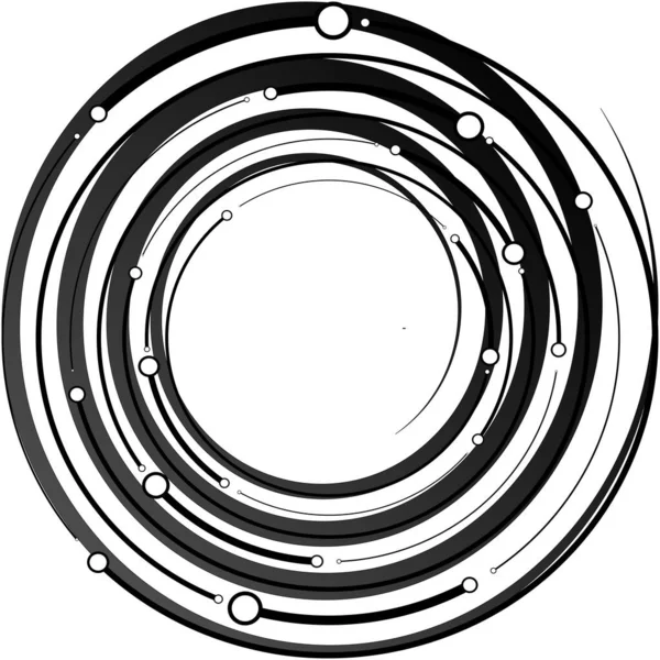 Sovrapposizione Astratta Spirale Vortice Vettore Vortice Voluta Elica Vertigini Cocleari — Vettoriale Stock