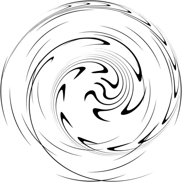 Espiral Abstracta Superpuesta Remolino Vector Giro Voluta Hélice Vértigo Coclear — Vector de stock