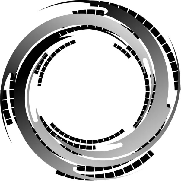 Sovrapposizione Astratta Spirale Vortice Vettore Vortice Voluta Elica Vertigini Cocleari — Vettoriale Stock