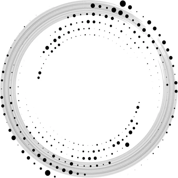 Superposition Abstraite Spirale Tourbillon Vecteur Tourbillon Volute Hélice Vertige Cochléaire — Image vectorielle