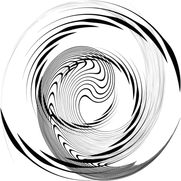 Espiral Abstracta Superpuesta Remolino Vector Giro Voluta Hélice Vértigo Coclear — Vector de stock