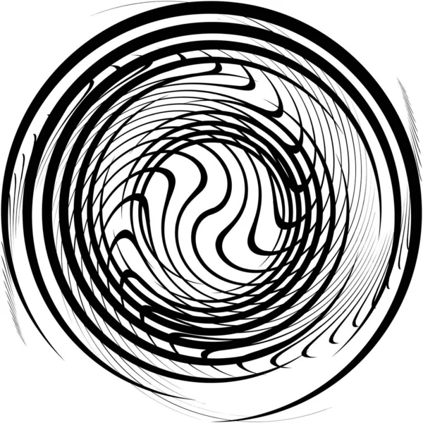 Soyut sarmal, girdap, dönme vektörü örtüşüyor. Volute, helix, koklear vertigo dairesel, geometrik çizim. Soyut çember