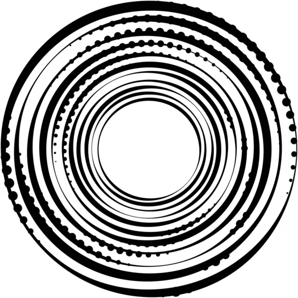 Sovrapposizione Astratta Spirale Vortice Vettore Vortice Voluta Elica Vertigini Cocleari — Vettoriale Stock