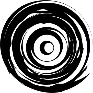 Soyut sarmal, girdap, dönme vektörü örtüşüyor. Volute, helix, koklear vertigo dairesel, geometrik çizim. Soyut çember