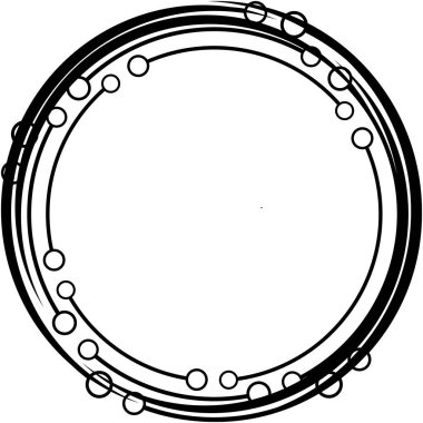 Soyut sarmal, girdap, dönme vektörü örtüşüyor. Volute, helix, koklear vertigo dairesel, geometrik çizim. Soyut çember