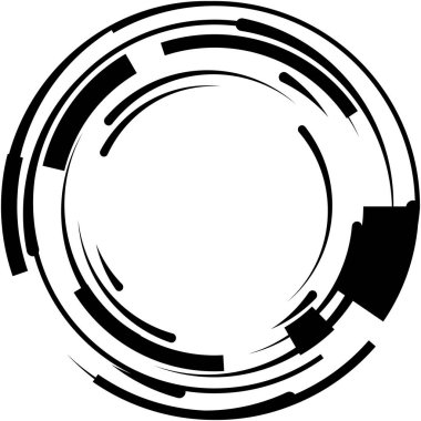 Soyut sarmal, girdap, dönme vektörü örtüşüyor. Volute, helix, koklear vertigo dairesel, geometrik çizim. Soyut çember