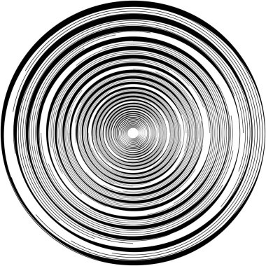 Soyut sarmal, girdap, dönme vektörü örtüşüyor. Volute, helix, koklear vertigo dairesel, geometrik çizim. Soyut çember