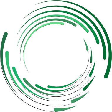 Soyut sarmal, girdap, dönme vektörü örtüşüyor. Volute, helix, koklear vertigo dairesel, geometrik çizim. Soyut çember