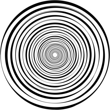Soyut sarmal, girdap, dönme vektörü örtüşüyor. Volute, helix, koklear vertigo dairesel, geometrik çizim. Soyut çember