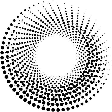Soyut sarmal, girdap, dönme vektörü örtüşüyor. Volute, helix, koklear vertigo dairesel, geometrik çizim. Soyut çember