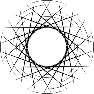 Soyut sarmal, girdap, dönme vektörü örtüşüyor. Volute, helix, koklear vertigo dairesel, geometrik çizim. Soyut çember