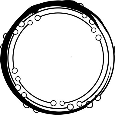 Soyut sarmal, girdap, dönme vektörü örtüşüyor. Volute, helix, koklear vertigo dairesel, geometrik çizim. Soyut çember