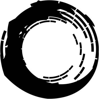 Soyut sarmal, girdap, dönme vektörü örtüşüyor. Volute, helix, koklear vertigo dairesel, geometrik çizim. Soyut çember