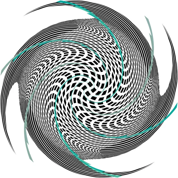 Espiral Abstracta Superpuesta Remolino Vector Giro Voluta Hélice Vértigo Coclear — Archivo Imágenes Vectoriales