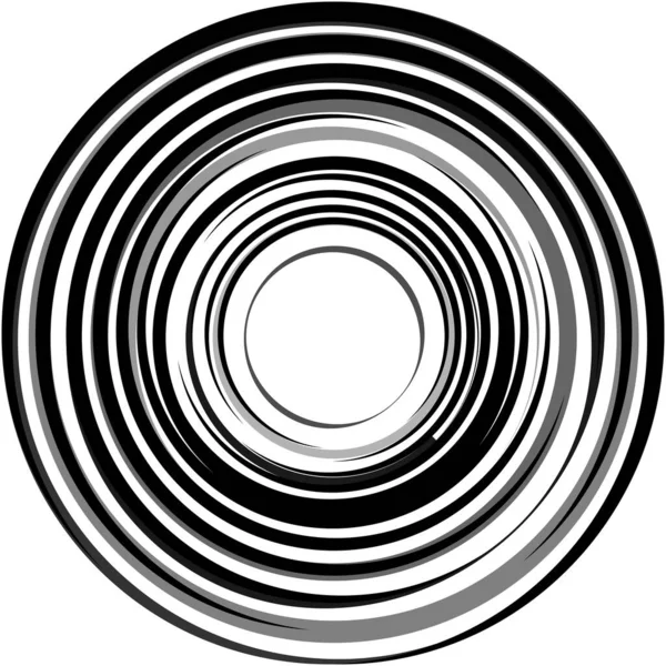 Superposition Abstraite Spirale Tourbillon Vecteur Tourbillon Volute Hélice Vertige Cochléaire — Image vectorielle