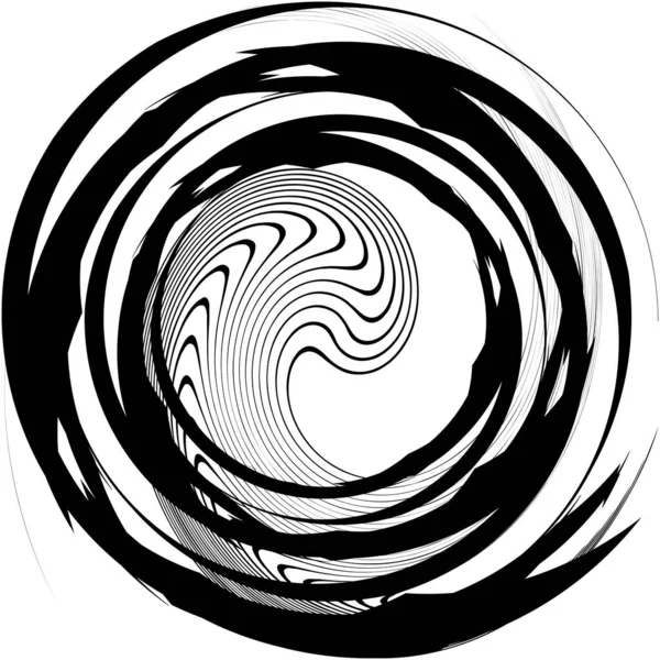 Espiral Abstracta Superpuesta Remolino Vector Giro Voluta Hélice Vértigo Coclear — Vector de stock