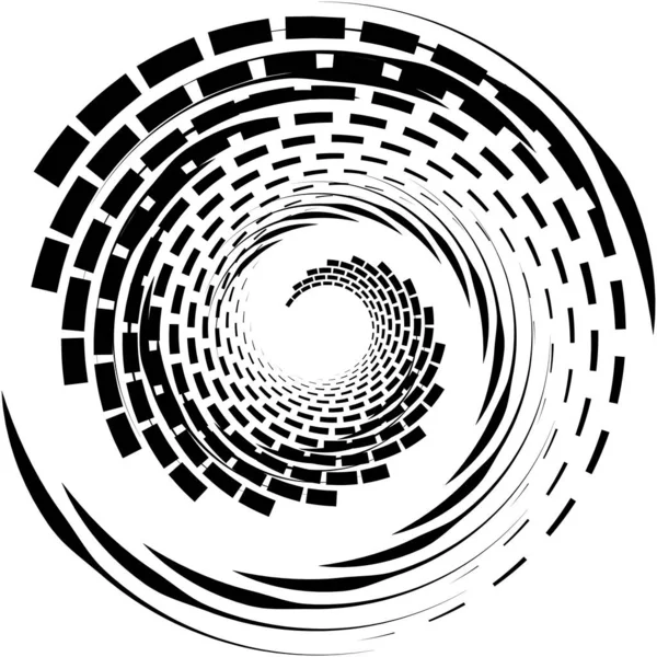 Sovrapposizione Astratta Spirale Vortice Vettore Vortice Voluta Elica Vertigini Cocleari — Vettoriale Stock