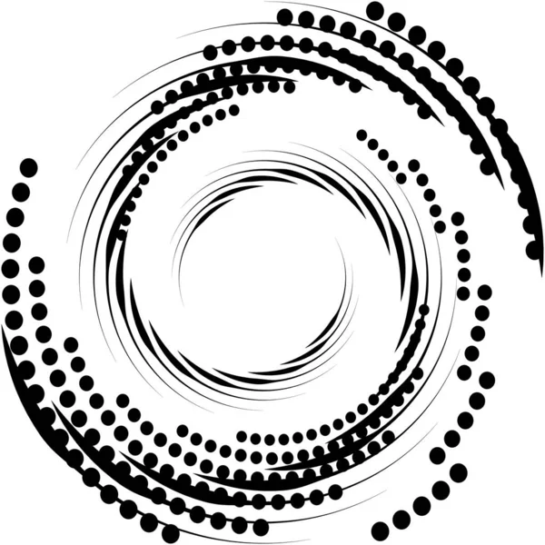 Sovrapposizione Astratta Spirale Vortice Vettore Vortice Voluta Elica Vertigini Cocleari — Vettoriale Stock