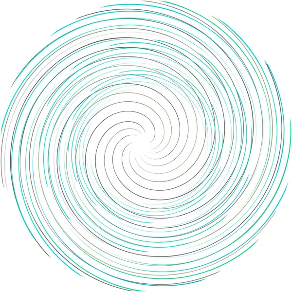 Sovrapposizione Astratta Spirale Vortice Vettore Vortice Voluta Elica Vertigini Cocleari — Vettoriale Stock