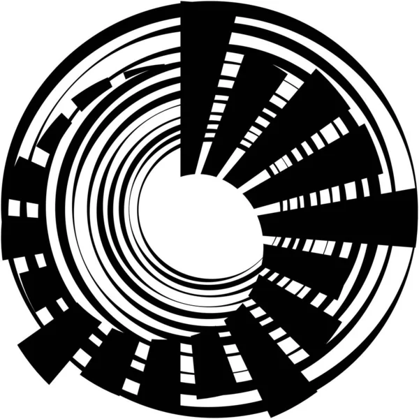 Överlagring Abstrakt Spiral Virvel Virvel Vektor Volute Helix Cochlear Vertigo — Stock vektor