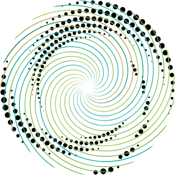 Sovrapposizione Astratta Spirale Vortice Vettore Vortice Voluta Elica Vertigini Cocleari — Vettoriale Stock