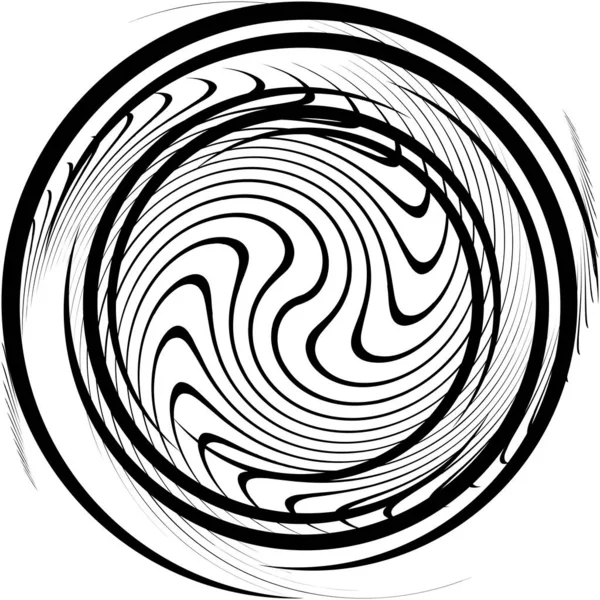 Espiral Abstracta Superpuesta Remolino Vector Giro Voluta Hélice Vértigo Coclear — Vector de stock