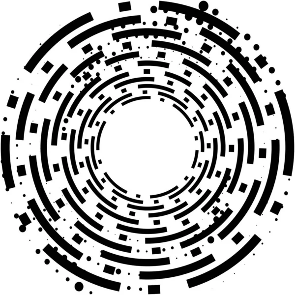 Abstracte Spiraal Draaikolk Wervelvector Voluut Helix Cochleaire Vertigo Cirkelvormig Geometrische — Stockvector