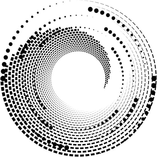 Überlagerung Abstrakter Spirale Wirbel Wirbelvektor Volute Helix Cochlea Schwindel Kreisförmig — Stockvektor