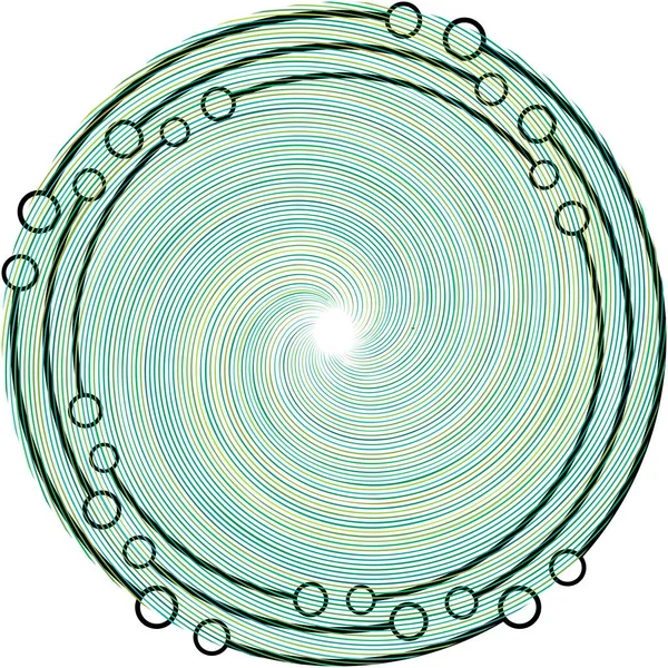 Sobreposição Abstrato Espiral Redemoinho Twirl Vetor Voluta Hélice Vertigem Coclear —  Vetores de Stock